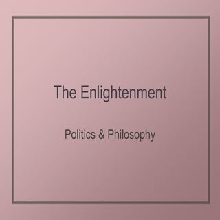 Enlightenment Society and Politics