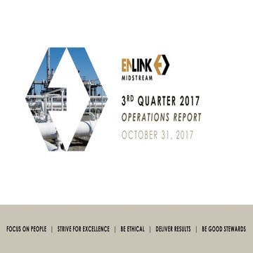 Enlk &amp; enlc operations report third quarter 2017