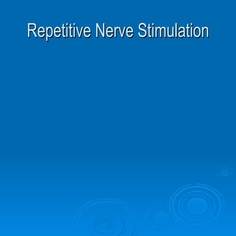 repetitive nerve stimulation