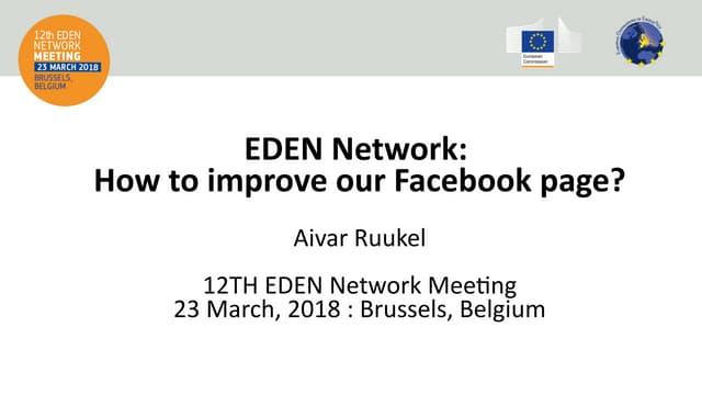 EDEN Network: How to improve our Facebook page?
