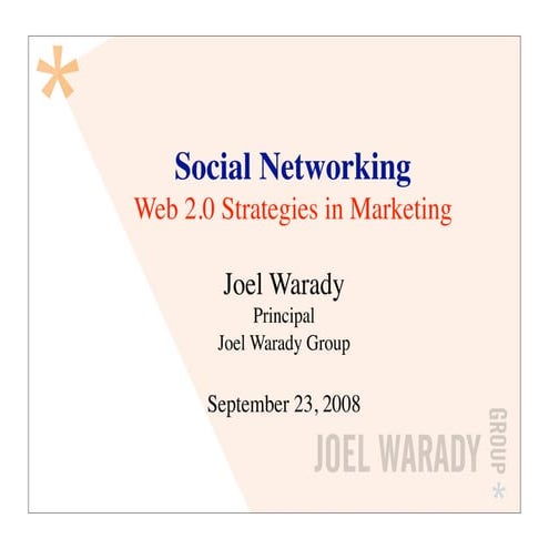 Web 2.0 Strategies in Marketing