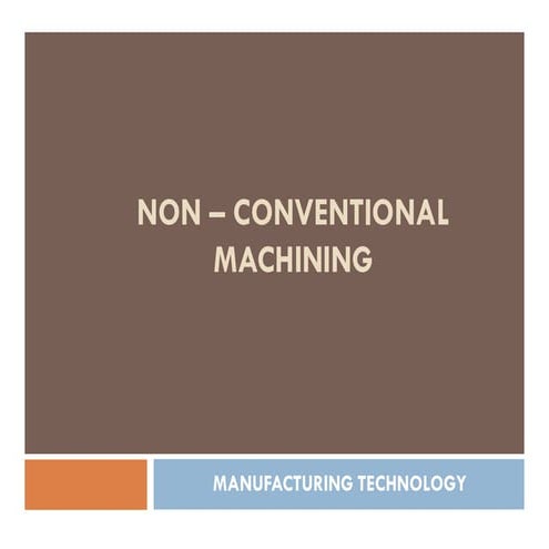Non convencional machining