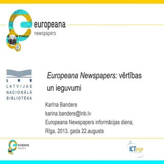 Europeana Newspapers Information Da...