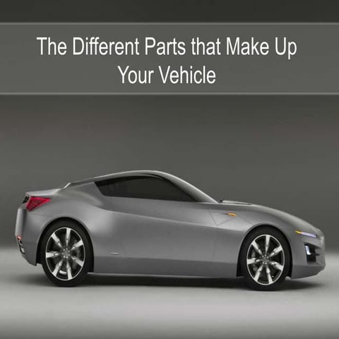 The Different Parts that Make Up Your Vehicle