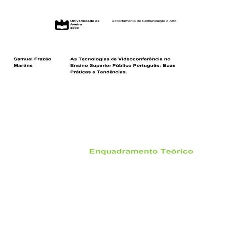 Enquadramento Teorico