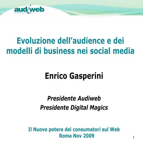 Enrico Gasperini - Audiweb