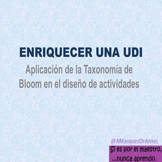 Enriquecer una udi
