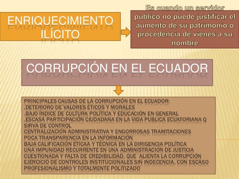 Enriquecimiento ilícito Enriquecimiento ilícito