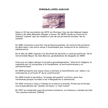 Enrique Lopez Albujar