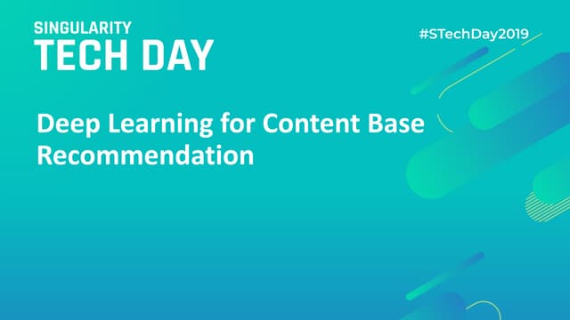 Recomendación Basada en Contenidos con Deep Learning: Qué queríamos hacer, Qué hicimos y... Cómo lo estamos arreglando.