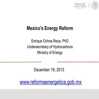 Enrique Ochoa on Mexico's Energy Re...