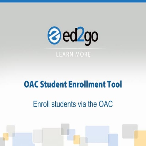 Student Enrollment tool