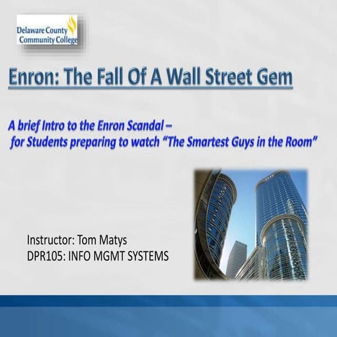 Enron Scandal for Students