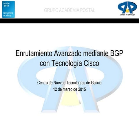 Enrutamiento avanzado mediante BGP