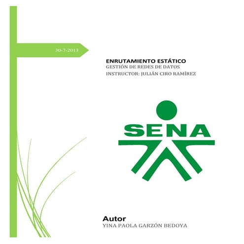 Enrutamiento estatico sena