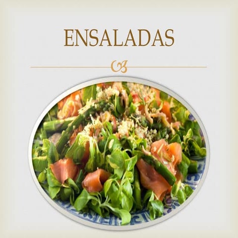Presentación de Ensaladas