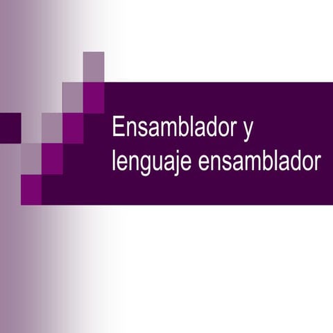 Lenguaje Ensamblador