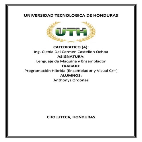 Ensamblador y lenguaje c