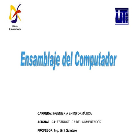 Ensamblaje De  Computadoras