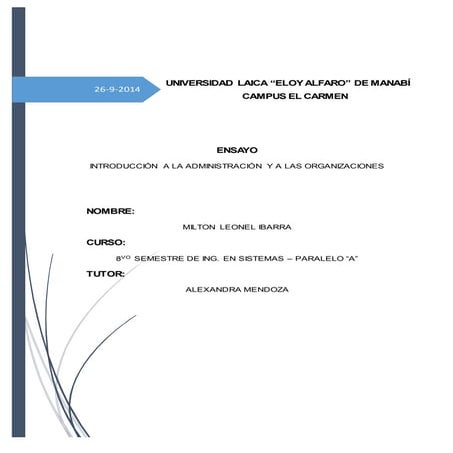 Introducción a la Administración