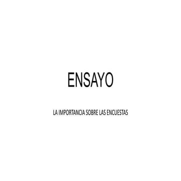 Ensayo