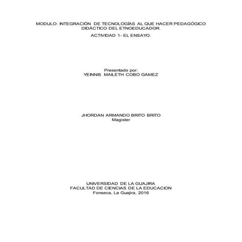 Ensayo CREATIVE COMMNOS