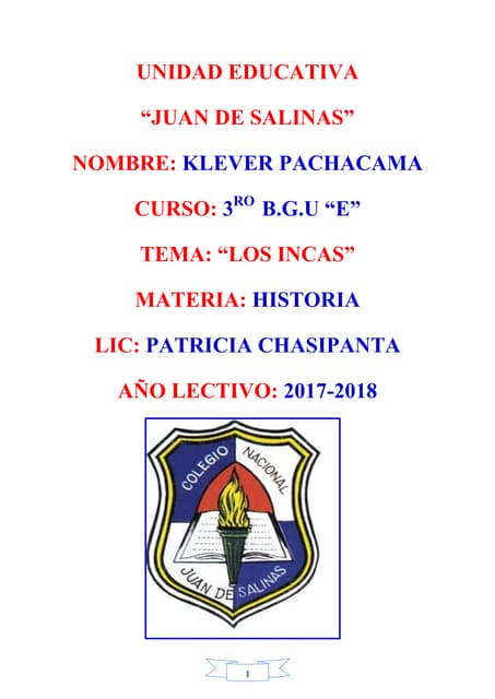 Cuarto quinta unidad los incas copia