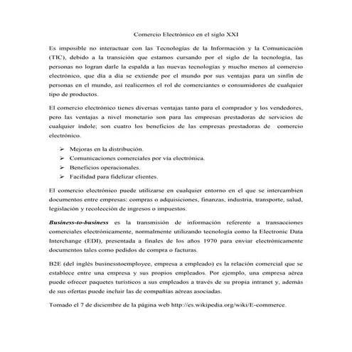 Ensayo e commerce | DOCX