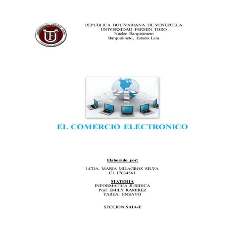 Ensayo comercio electronico - maria silva | DOCX