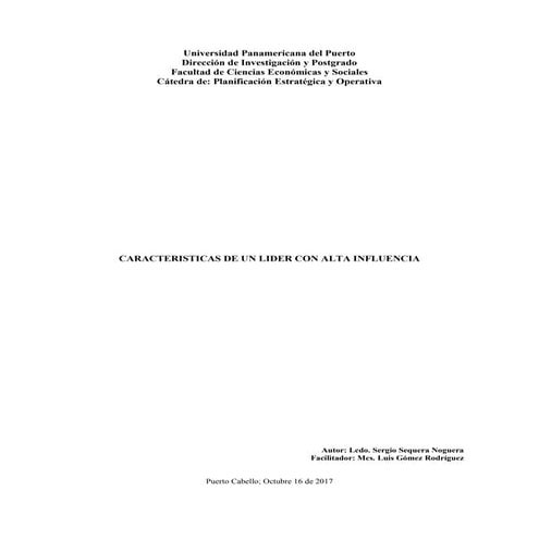 Ensayo   liderazgo (Sergio Sequera)