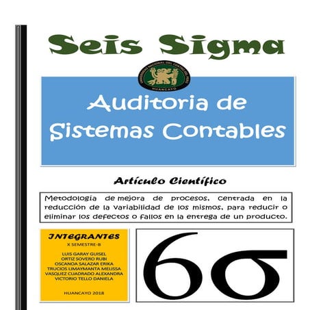 Ensayo 6 sigma