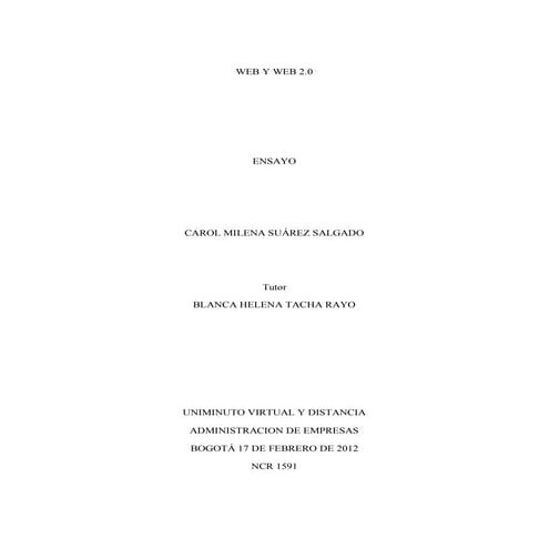 Ensayo   web web 2.0