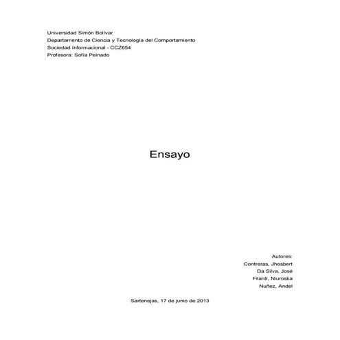 Ensayo e learning | DOCX
