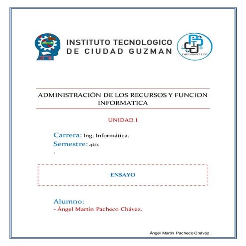 1.2 La función Informática como ventaja competitiva en las organizaciones