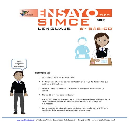 Ensayo2 simce lenguaje_6_basico_2012