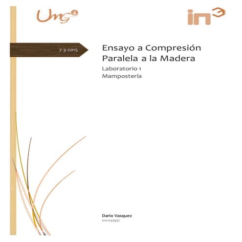 Ensayo a compresión paralela a la madera