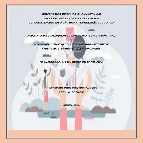 ENSAYO ARGUMENTATIVO.pdf de aprendizaje, competencias y evaluación