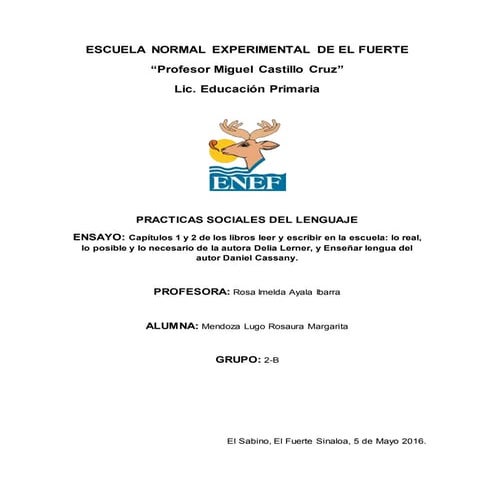 Ensayo capitulos 1 y 2