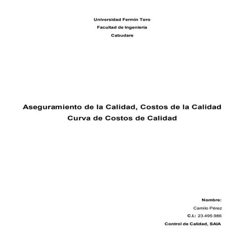 Ensayo de control de calidad