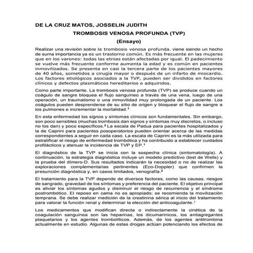 Trombosis venosa profunda | PPT