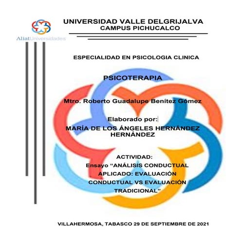 Ensayo de la materia psicoterapia