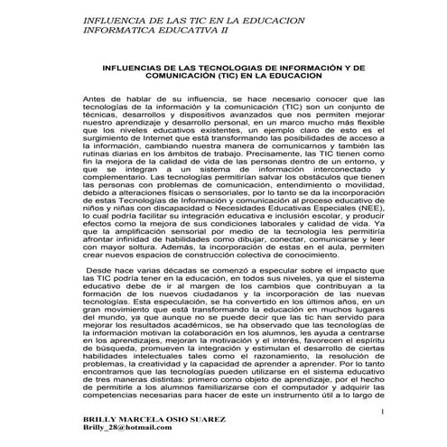 Ensayo De Las Tic