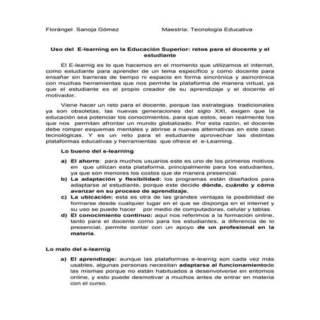 Ensayo e learning | DOCX