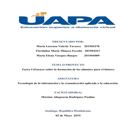 La formación de los alumnos para el futuro 