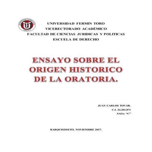 Ensayo de oratoria