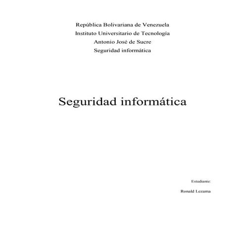 Ensayo de seguridad informática