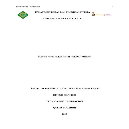 Ensayo de todas las tecnicas y tema