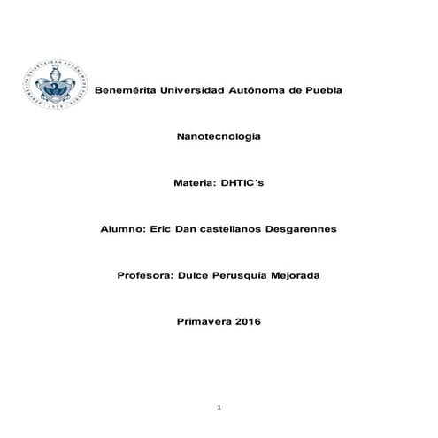 Ensayo nanotecnología.