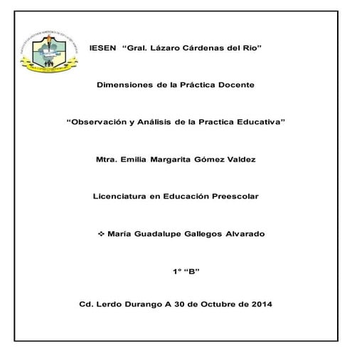 Ensayo dimensiones de la practica