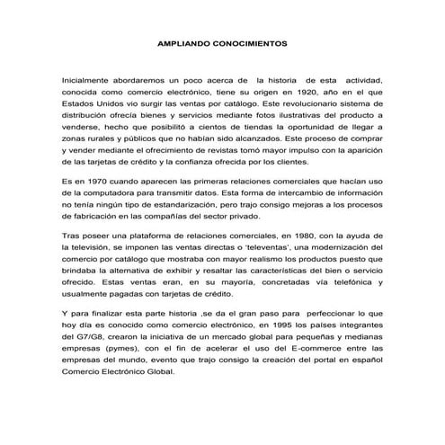 Ensayo e commerce | DOCX